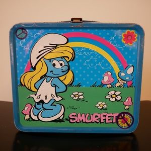 Smurfette Metal Tin Lunchbox